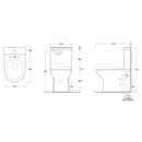 Emilia Slim Back to Wall Rimless Toilet Suite