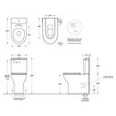 Emilia Xtra Back to Wall Ambulant Toilet Suite