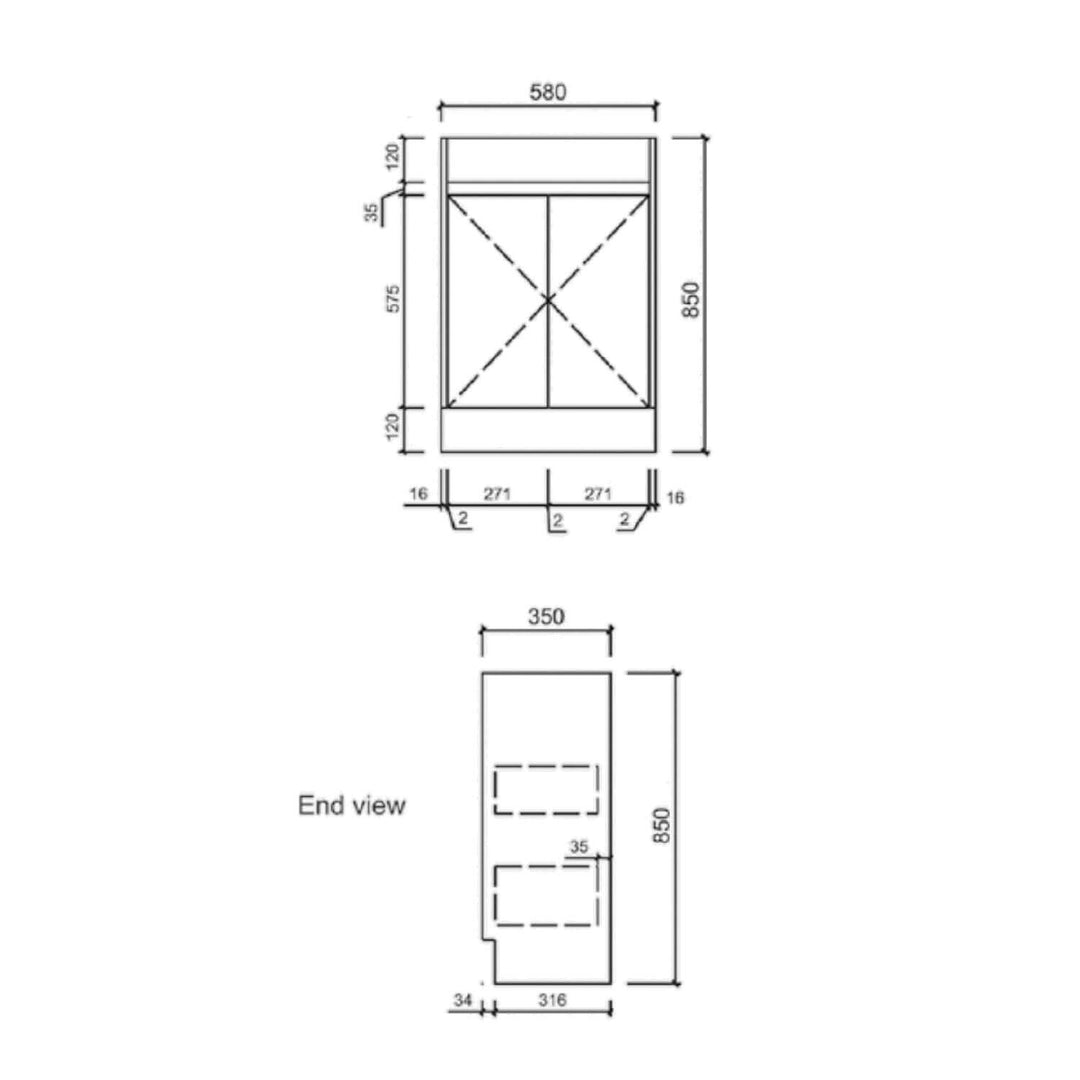 Emma Slimline Soft-Close Floor Mounted Vanity