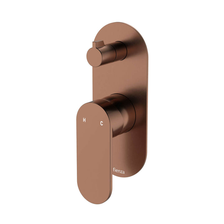 Empire Slim Single Backplate Diverter Wall Mixer