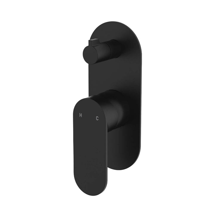 Empire Slim Single Backplate Diverter Wall Mixer