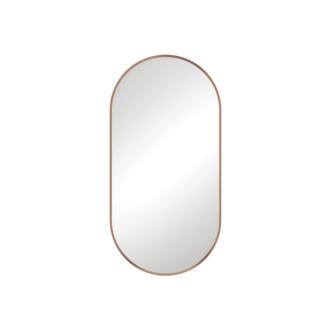 Empire Oval Pill Framed Glass Mirror