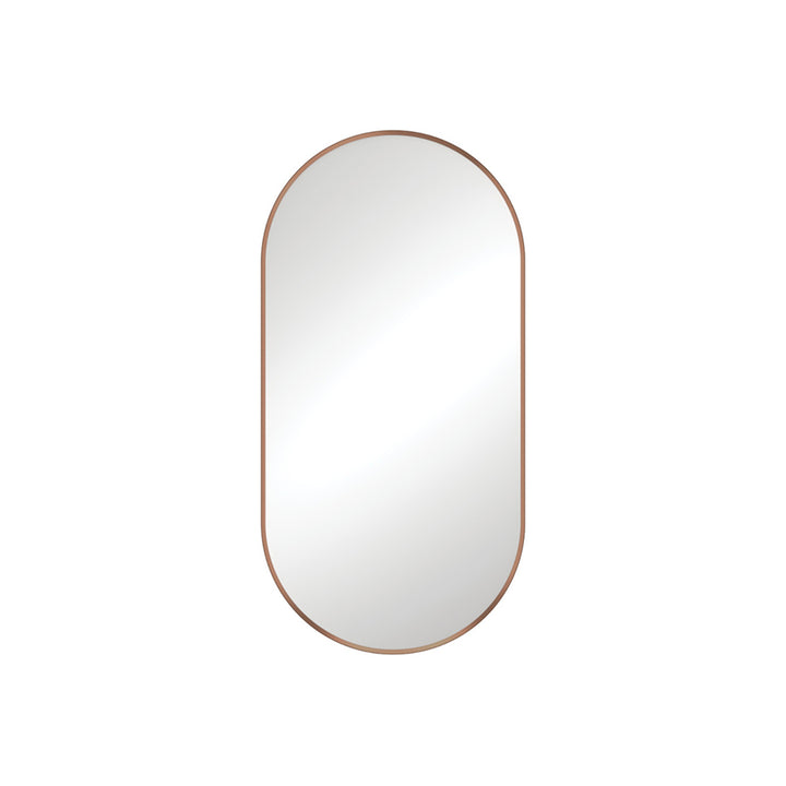 Empire Oval Pill Framed Glass Mirror
