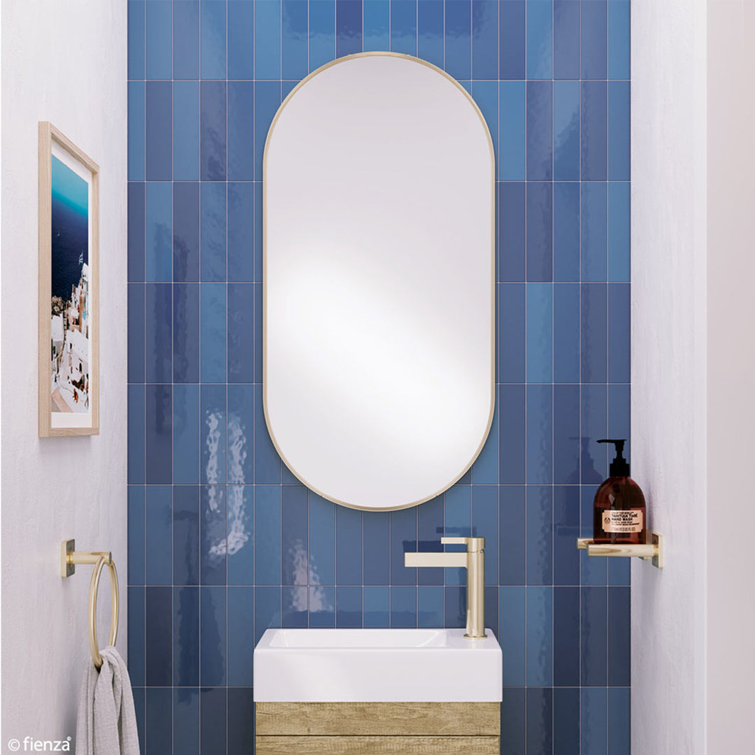 Empire Oval Pill Framed Glass Mirror