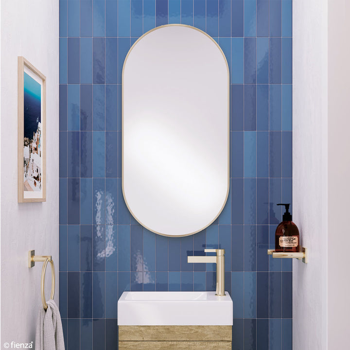 Empire Oval Pill Framed Glass Mirror