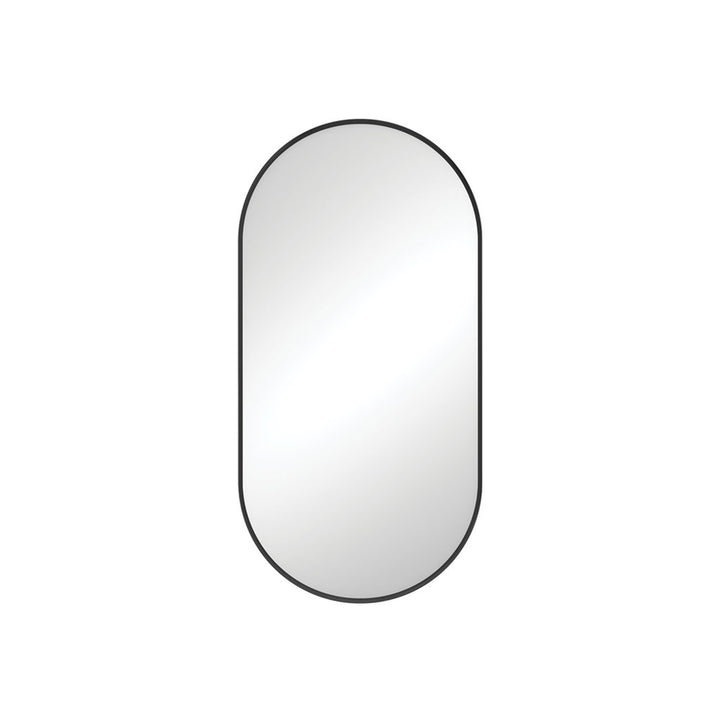 Empire Oval Pill Framed Glass Mirror