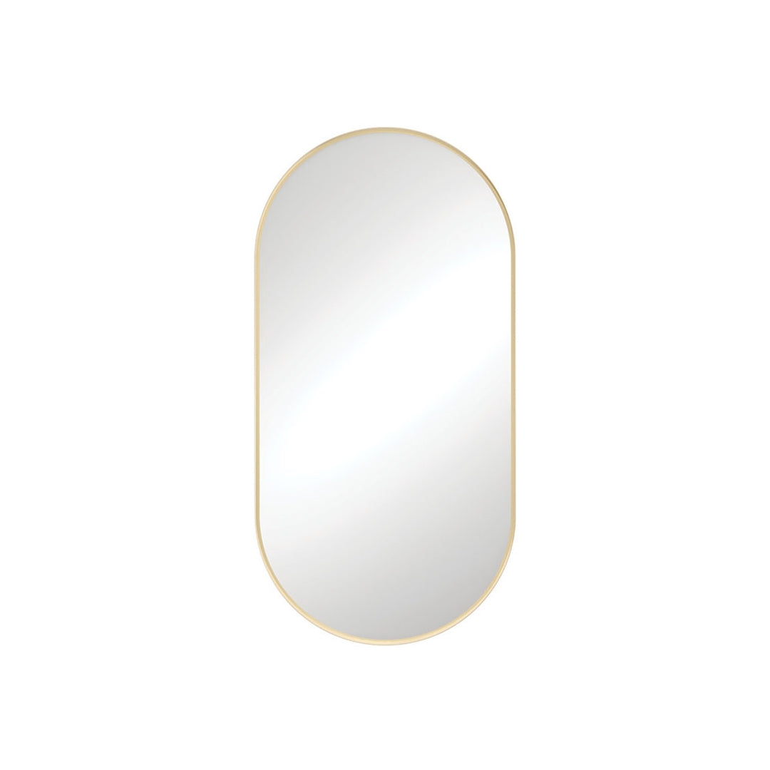 Empire Oval Pill Framed Glass Mirror