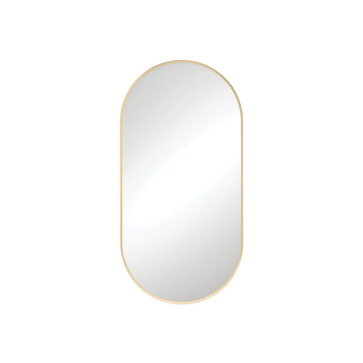 Empire Oval Pill Framed Glass Mirror
