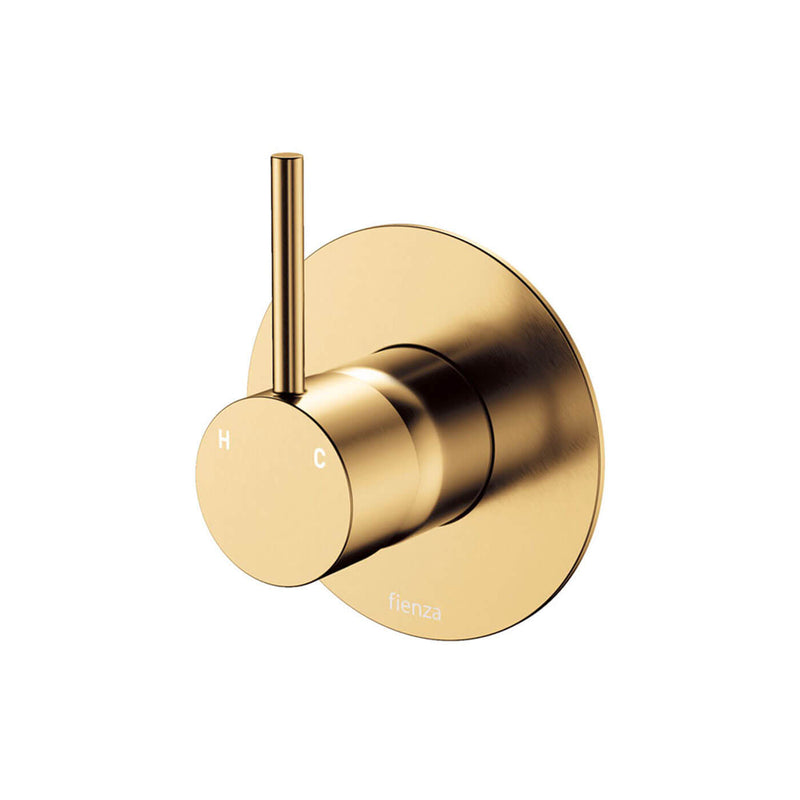 Kaya Upright Handle Shower Wall Mixer 100mm Backplate