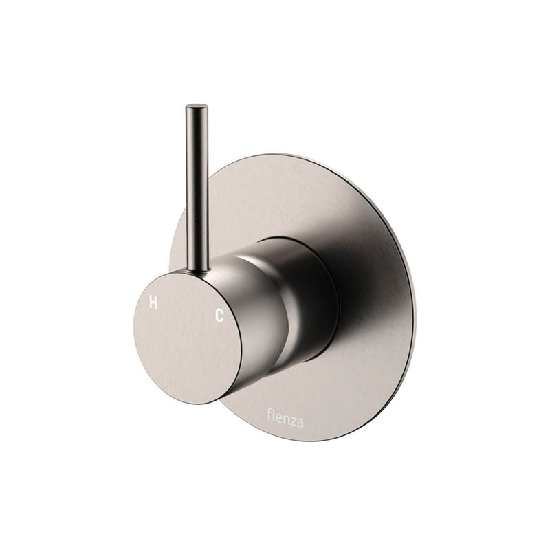 Kaya Upright Handle Shower Wall Mixer 100mm Backplate