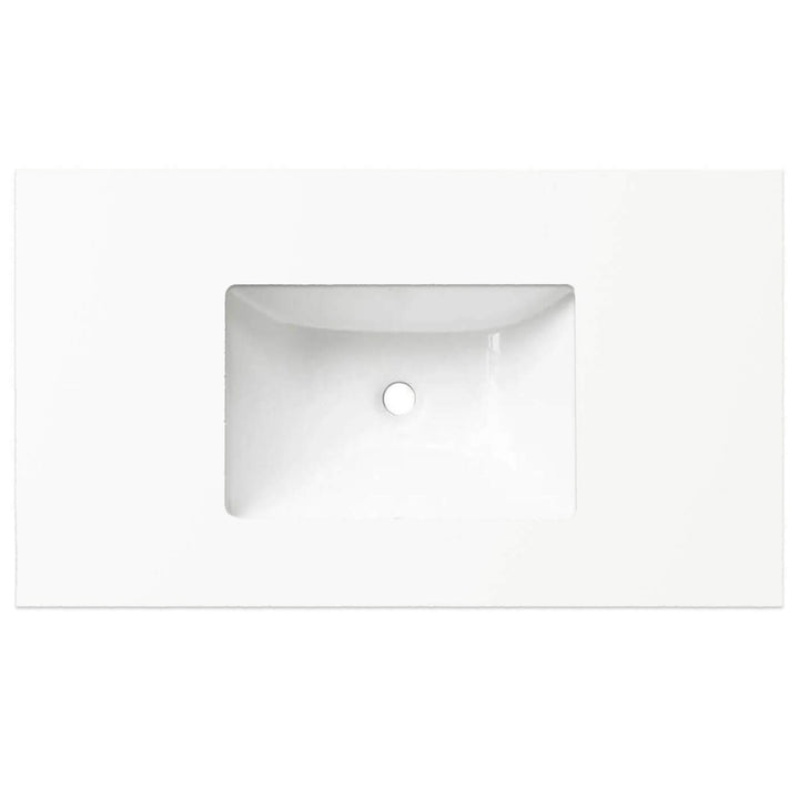 Fienza Vanity Solid Surface Benchtop with Undermount Basin (600-1800mm)