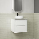Flauto Fluted Matte White Wall Hung Vanity (600-1800mm)