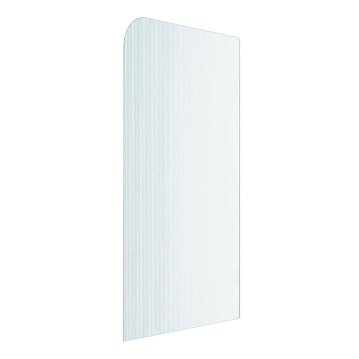 10mm Frameless Curved Fluted Shower Screen Fixed Panel