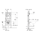 Parma Wall Hung Rimless Toilet Geberit Sigma 20 Package