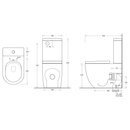 Gemelli Egg Shape Back to Wall Rimless Toilet Suite