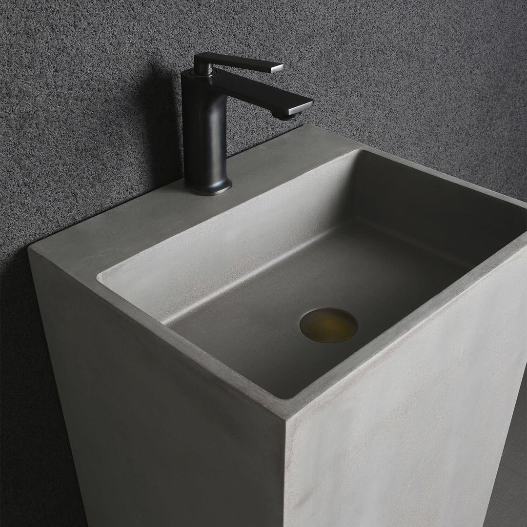 Genoa Freestanding Pedestal Concrete Basin