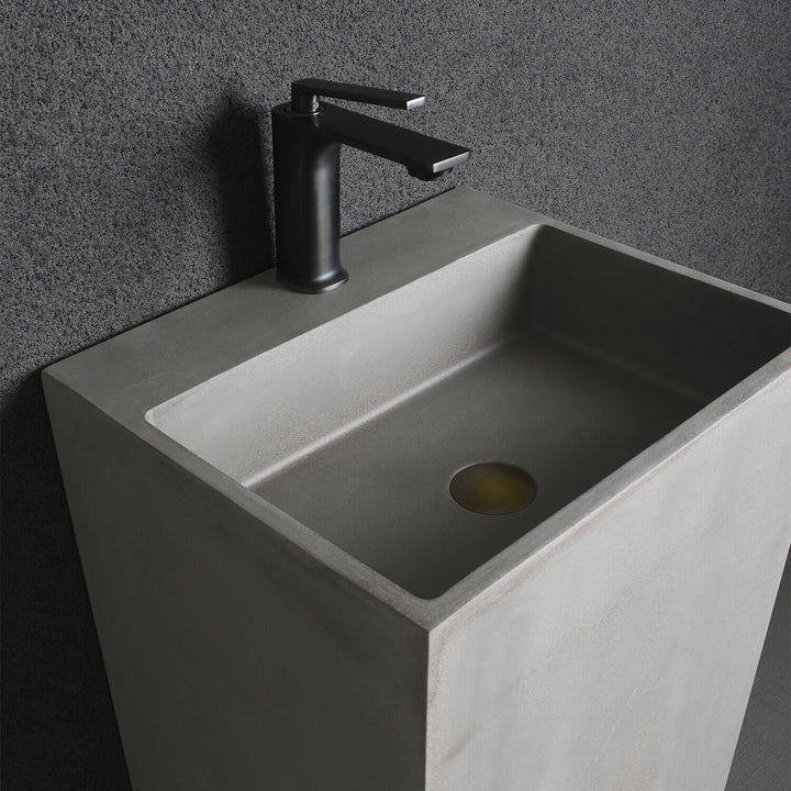 Genoa Freestanding Pedestal Concrete Basin