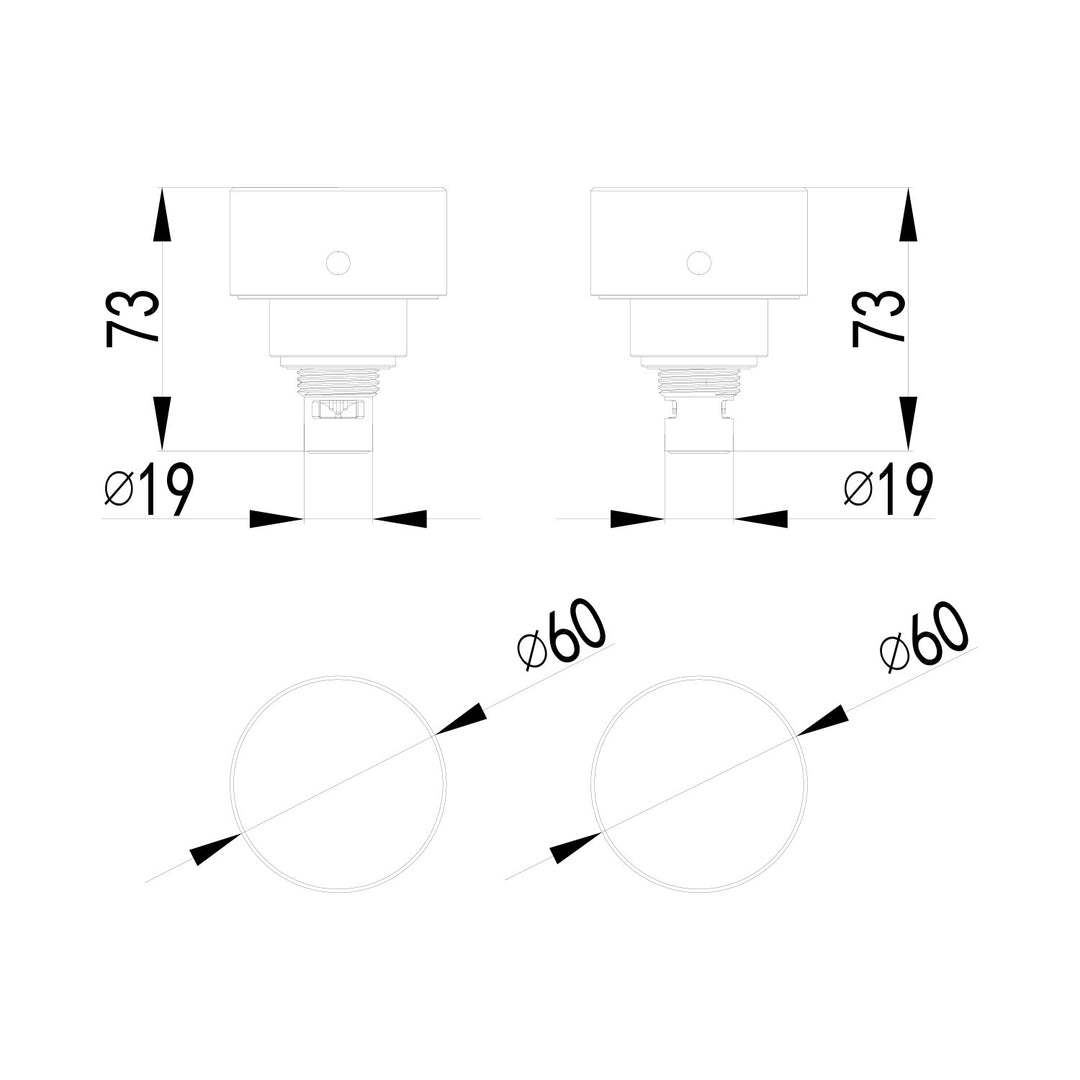 Hali Quarter Turn Wall Top Assembly