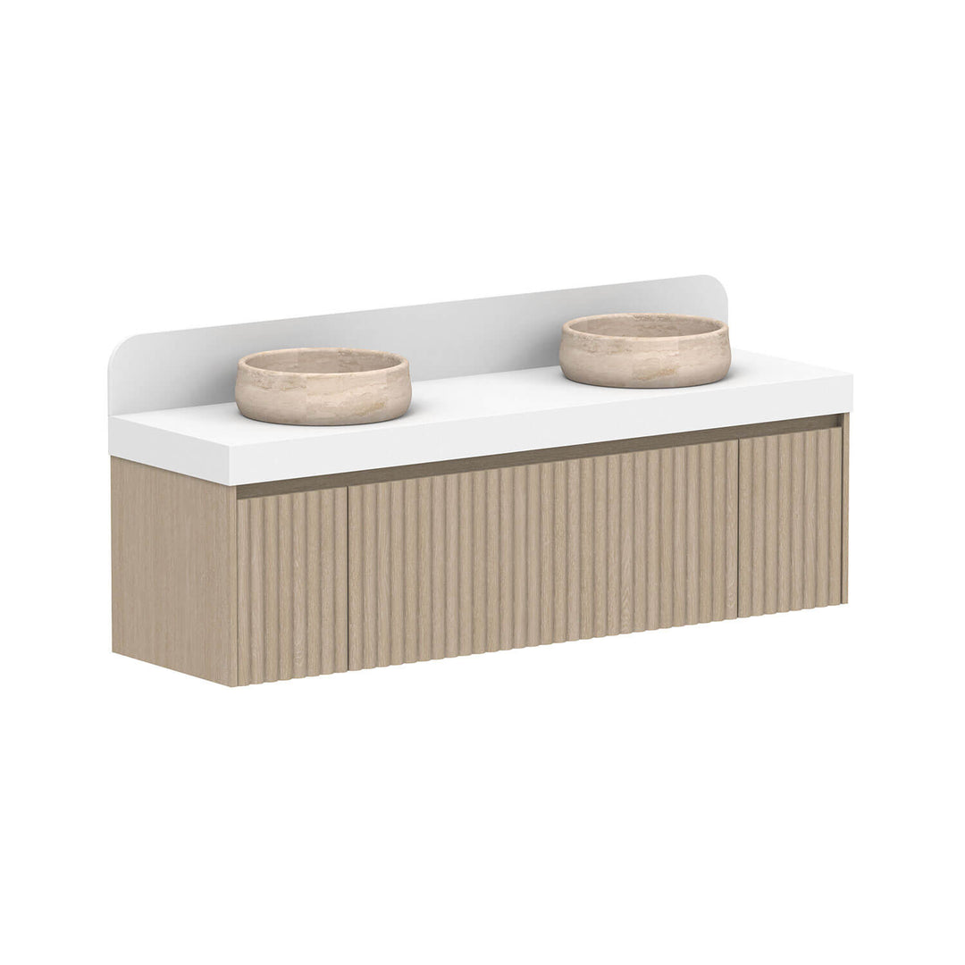 Harper Fluted Wall Hung Vanity