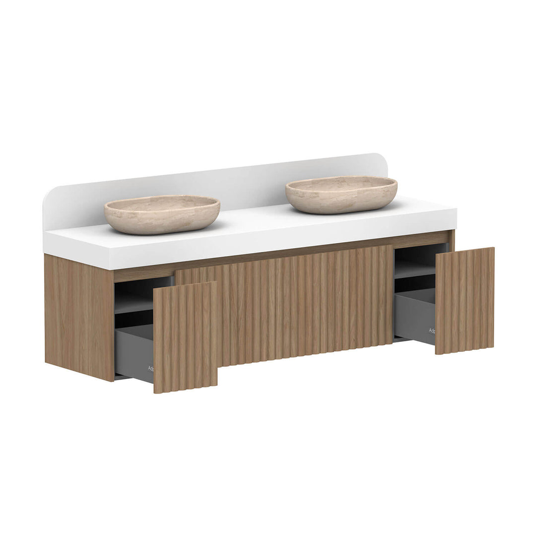 Harper Fluted Wall Hung Vanity