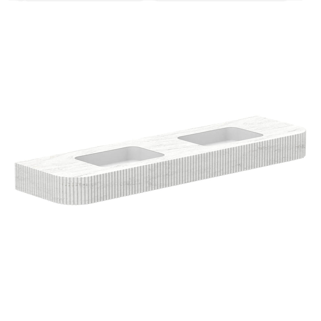 Imperial Fluted Wall Hung Stone Benchtop