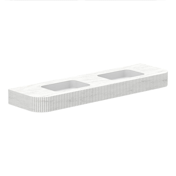 Imperial Fluted Wall Hung Stone Benchtop