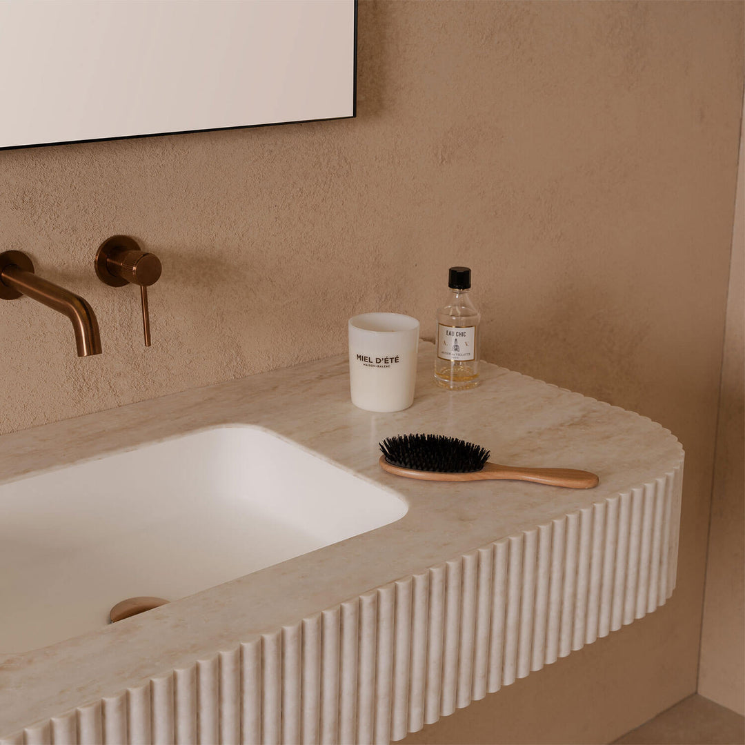 Imperial Fluted Wall Hung Stone Benchtop