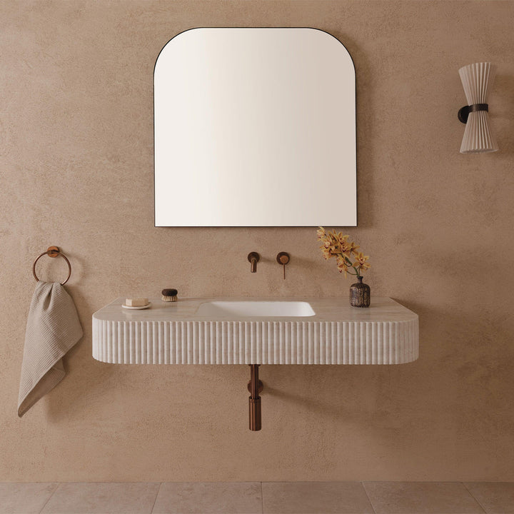 Imperial Fluted Wall Hung Stone Benchtop