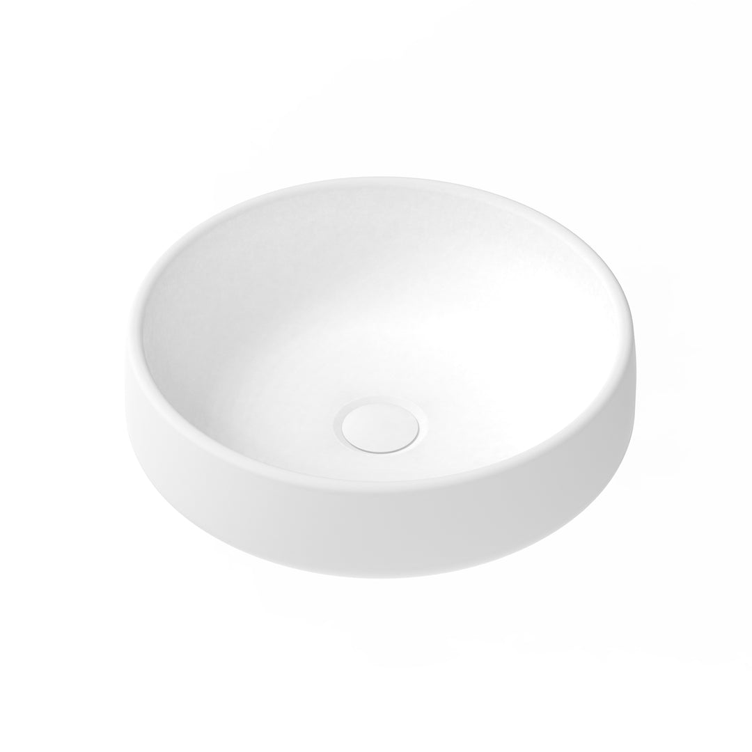 Jean Round Curved Concrete Basin 400mm