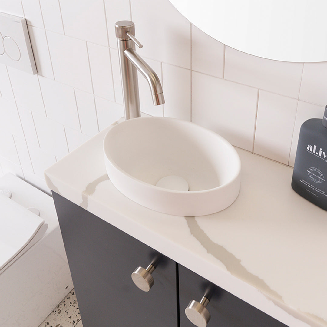 Joy Inset Oval Solid Surface Basin 277x190mm