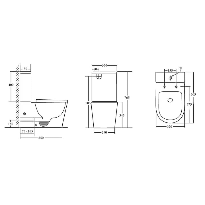 Junior Small Back to Wall Toilet