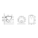 Kansas Wall Hung Rimless Toilet Geberit Sigma 20 Package