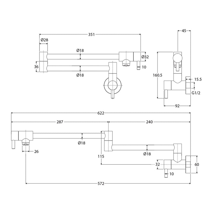 Kaya Kitchen Pot Filler Outlet