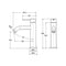 Kaya Short Pin Handle Basin Mixer