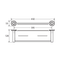 Kaya Round Shower Shelf 450mm