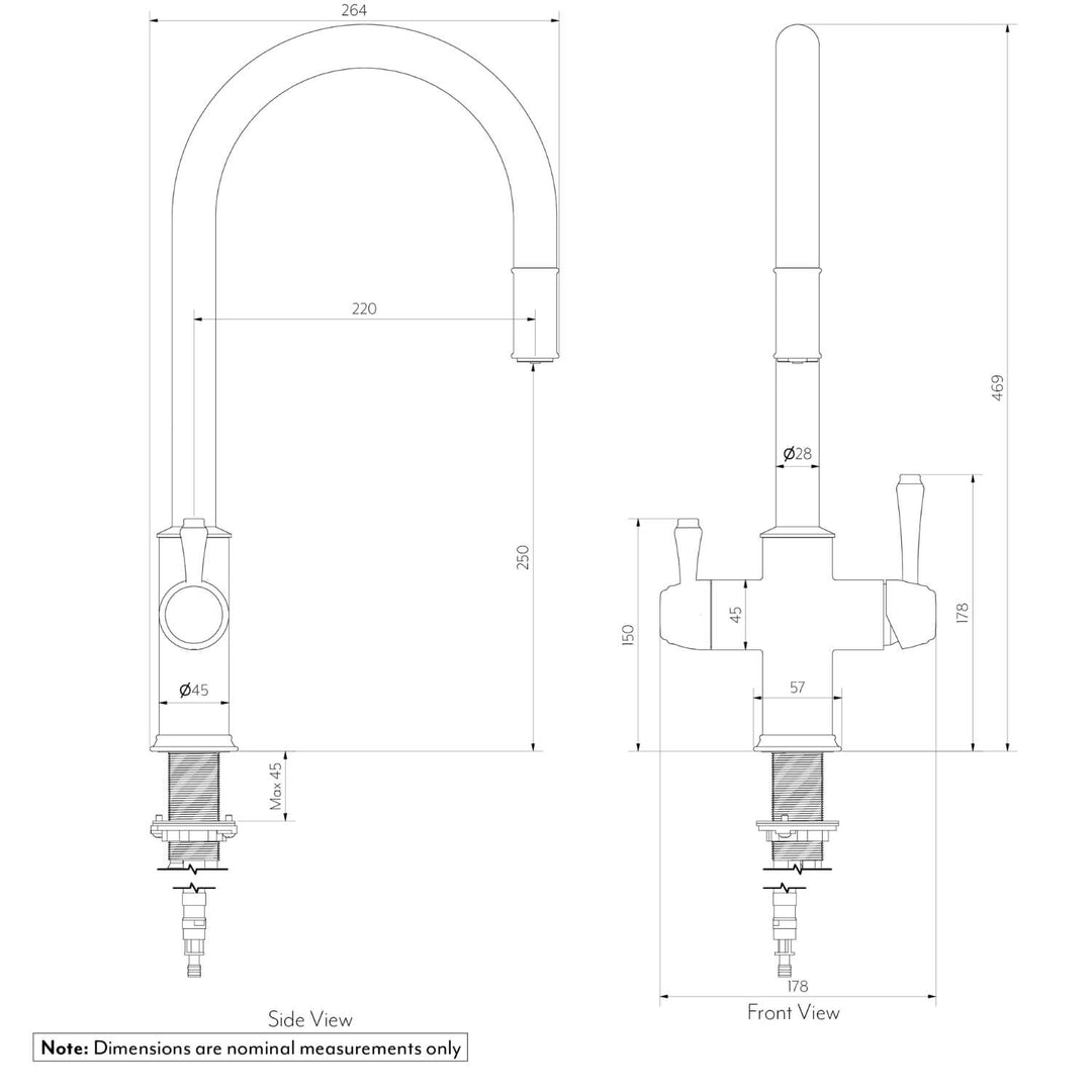 Kingsley 3-Way Pull-Out Filter Tap