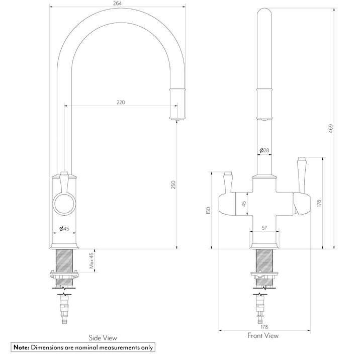 Kingsley 3-Way Pull-Out Filter Tap
