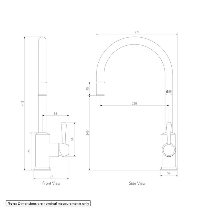 Kingsley Commercial Pull-Out Kitchen Mixer