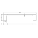 Kompakt Single Towel Rail 600/800mm