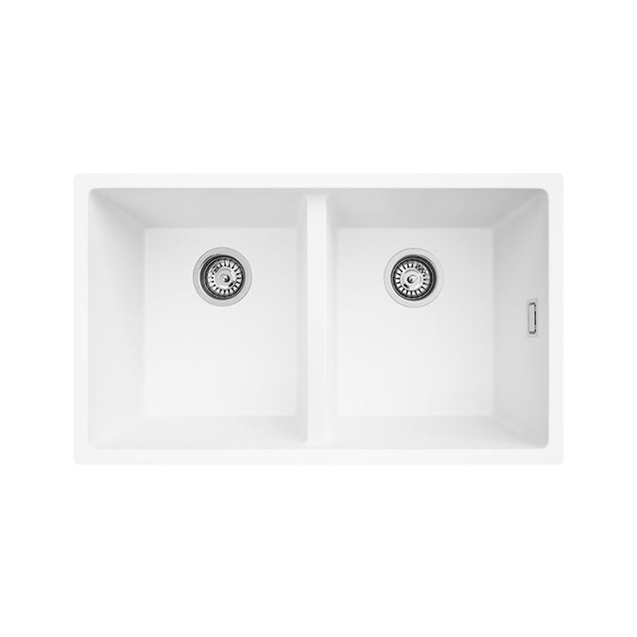 Kuro Granite Double Bowl Kitchen Sink 787×457mm