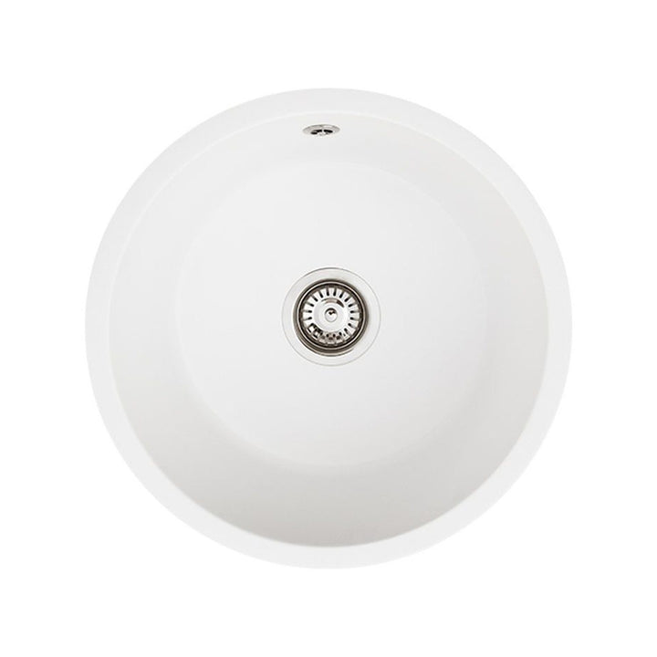 Kuro Granite Round Single Bowl Kitchen Sink 460mm