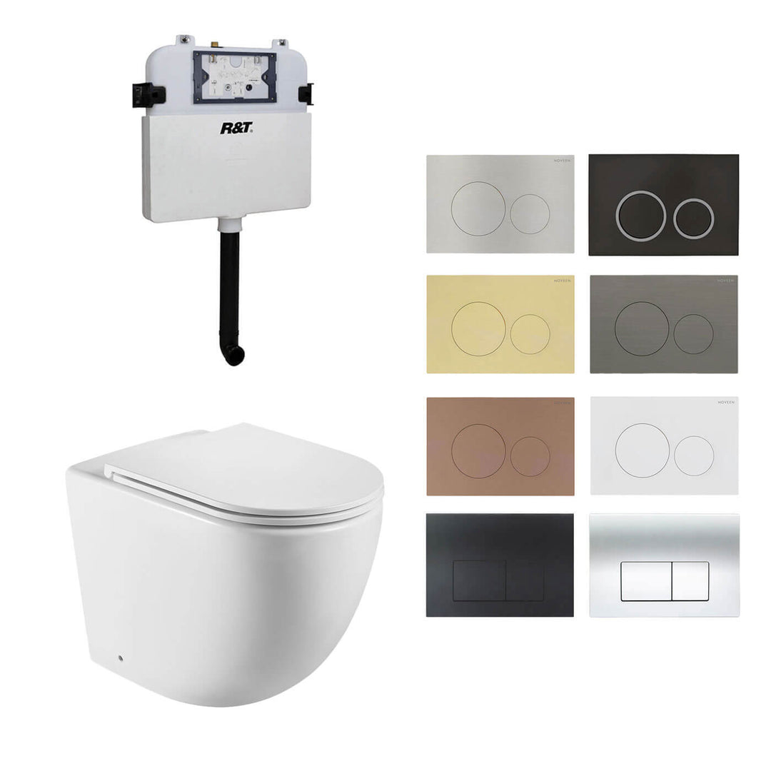 Lagos In Wall Rimless Tornado Toilet R&T Package