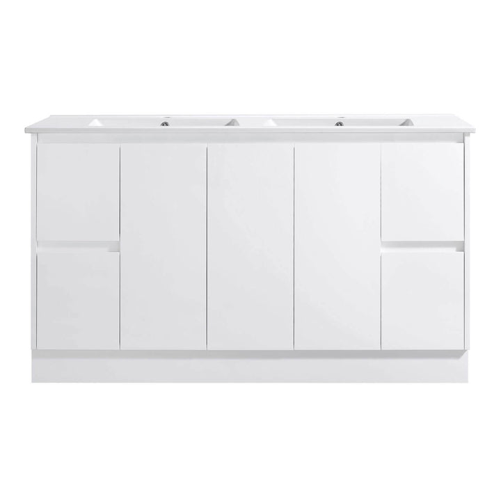 Limson White Soft-Close Floor Mounted Vanity