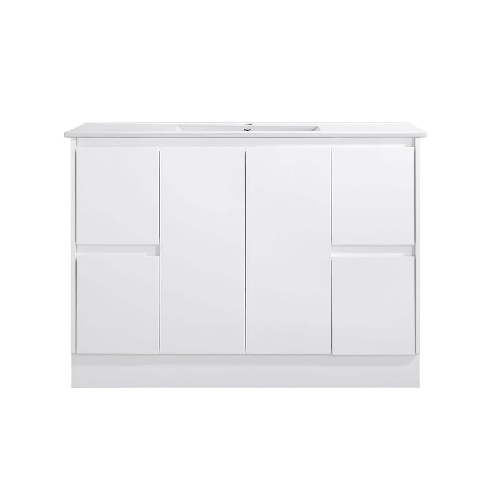 Limson White Soft-Close Floor Mounted Vanity