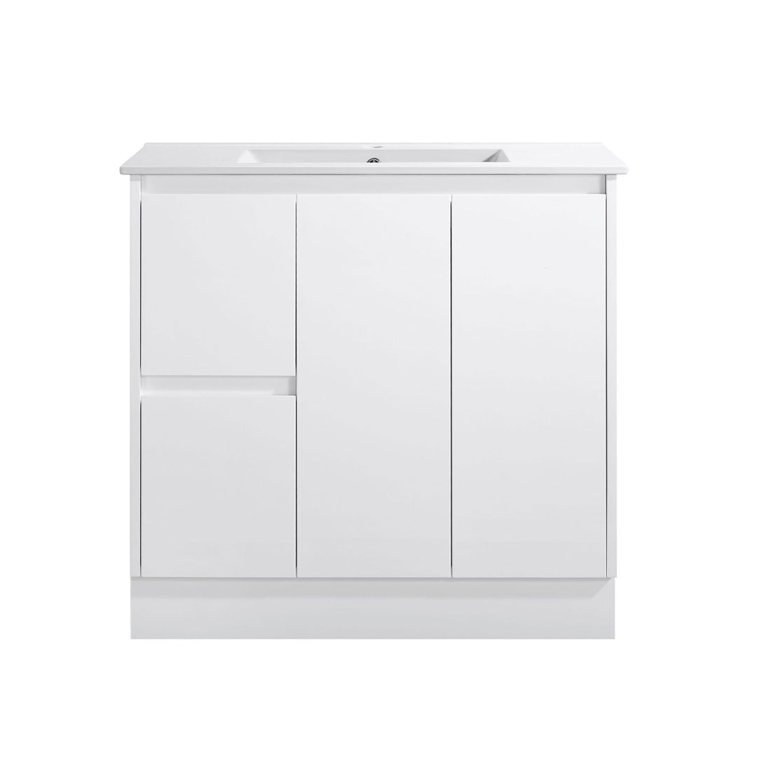 Limson White Soft-Close Floor Mounted Vanity