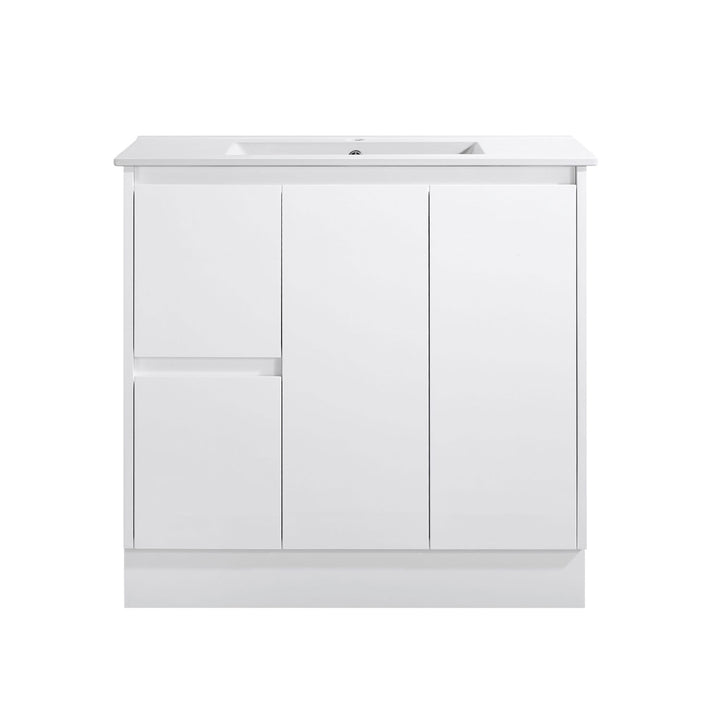 Limson White Soft-Close Floor Mounted Vanity