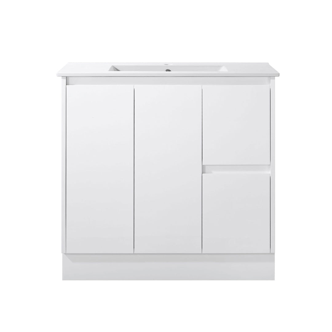 Limson White Soft-Close Floor Mounted Vanity