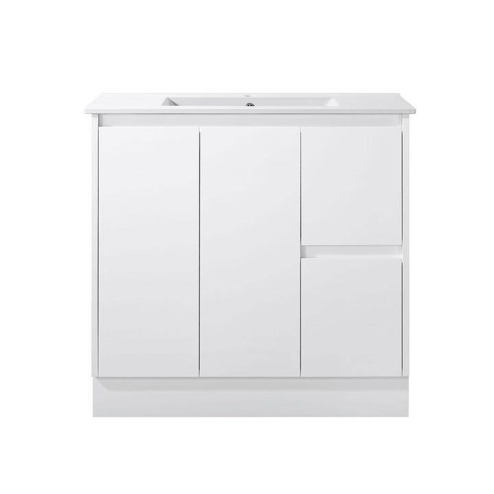 Limson White Soft-Close Floor Mounted Vanity