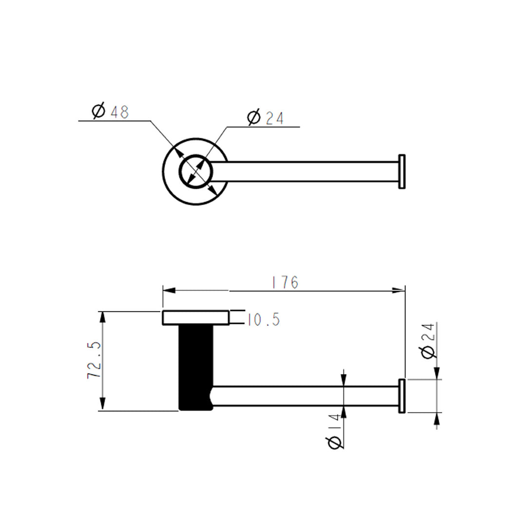 Linie Fluted Toilet Roll Holder