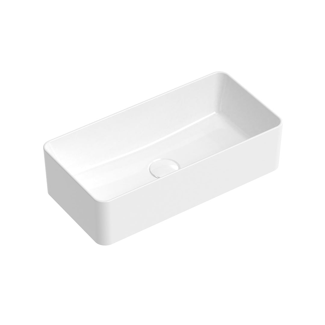 Lisa Narrow Rectangular Ceramic Basin 470mm